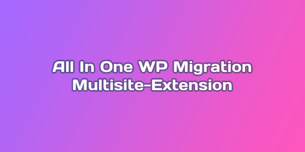 All In One WP Migration Multisite Extension